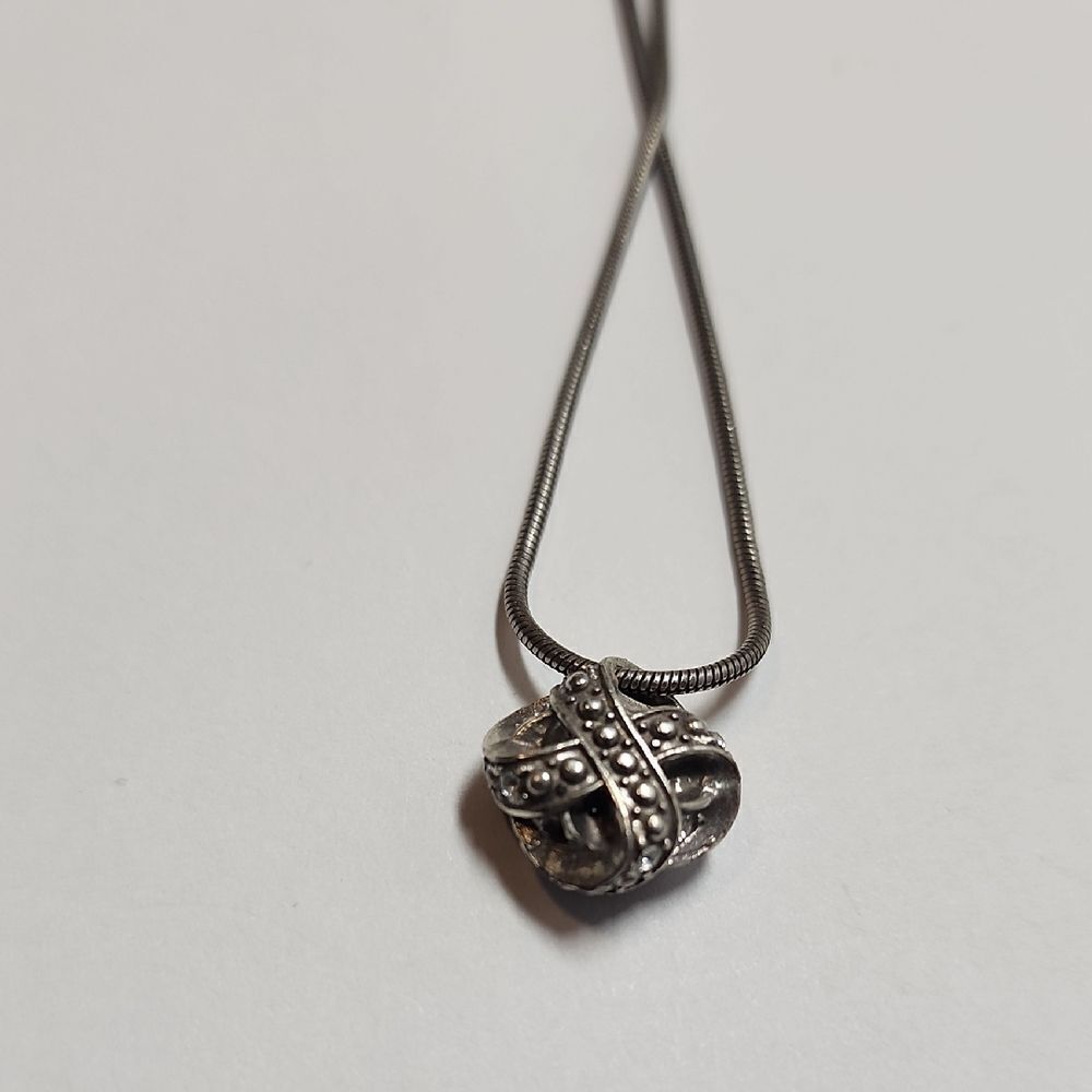 Brighton ETERNITY KNOT Necklace Blue JL4083 - Picture 2 of 4